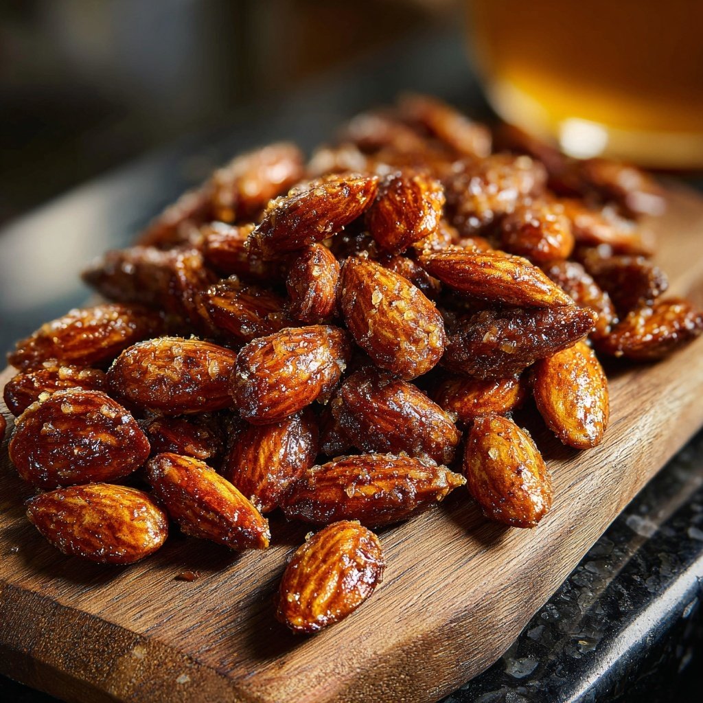 Spiced Honey Roasted Almonds