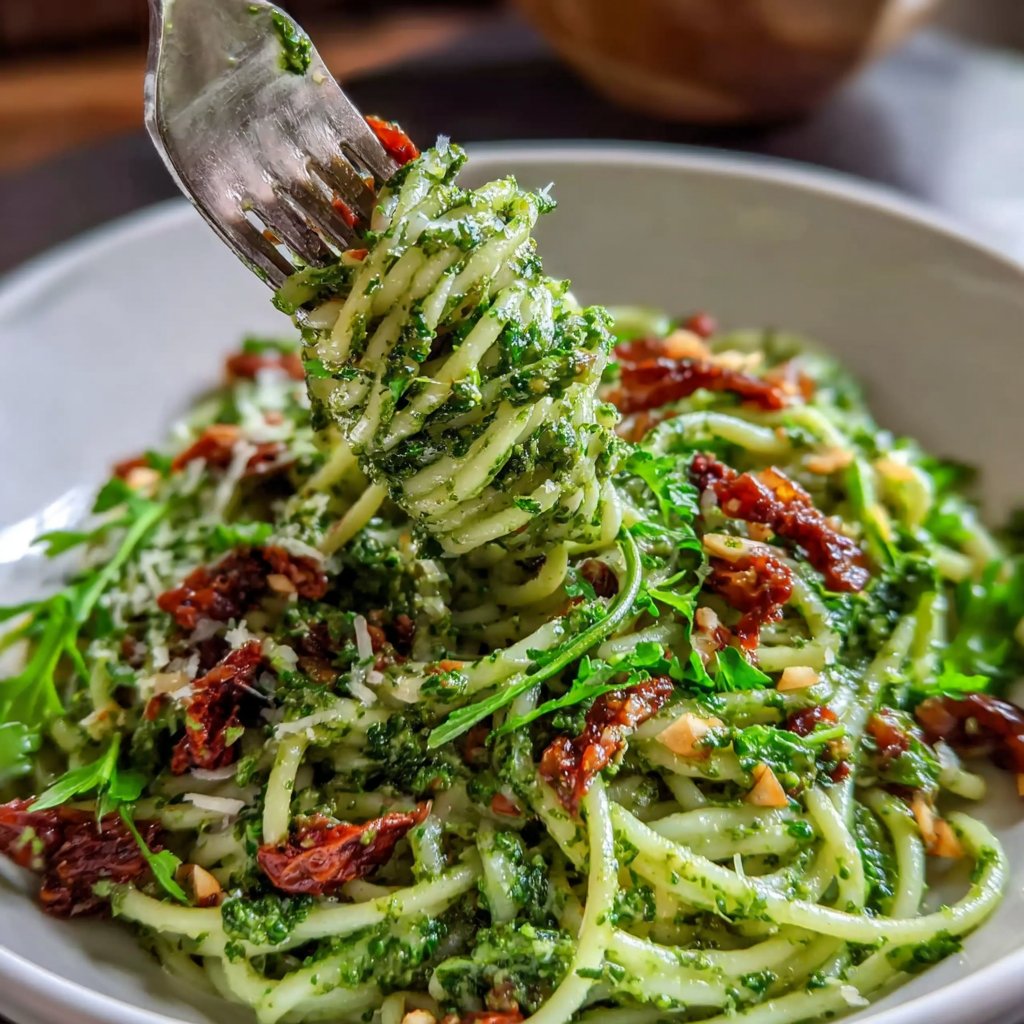 Dandelion Leaf Pesto Pasta