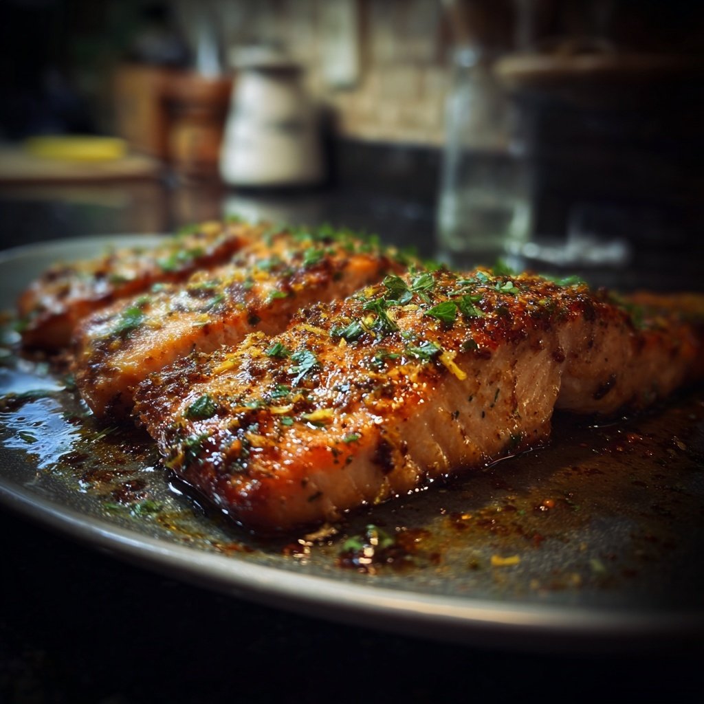 Oven-Baked Salmon with Lemon Rind