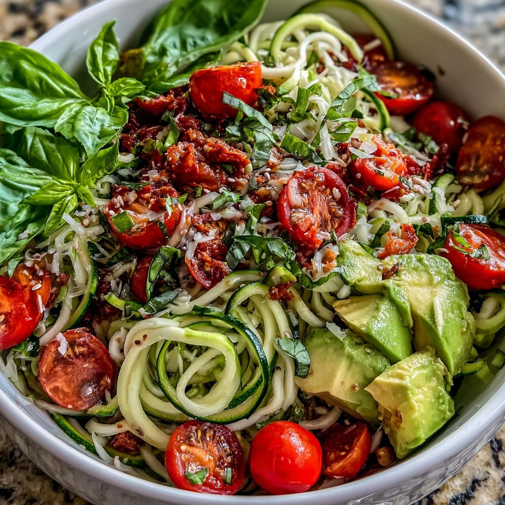 Zucchini Noodle Lunch Salad